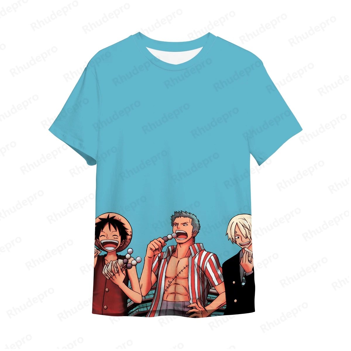 2024 Nieuwe Japan Anime Nieuwe One Piece Portgas D Ace 3d Print Cosplay T-Shirt Dames En Kinderen Straat T-Shirts Grote Top