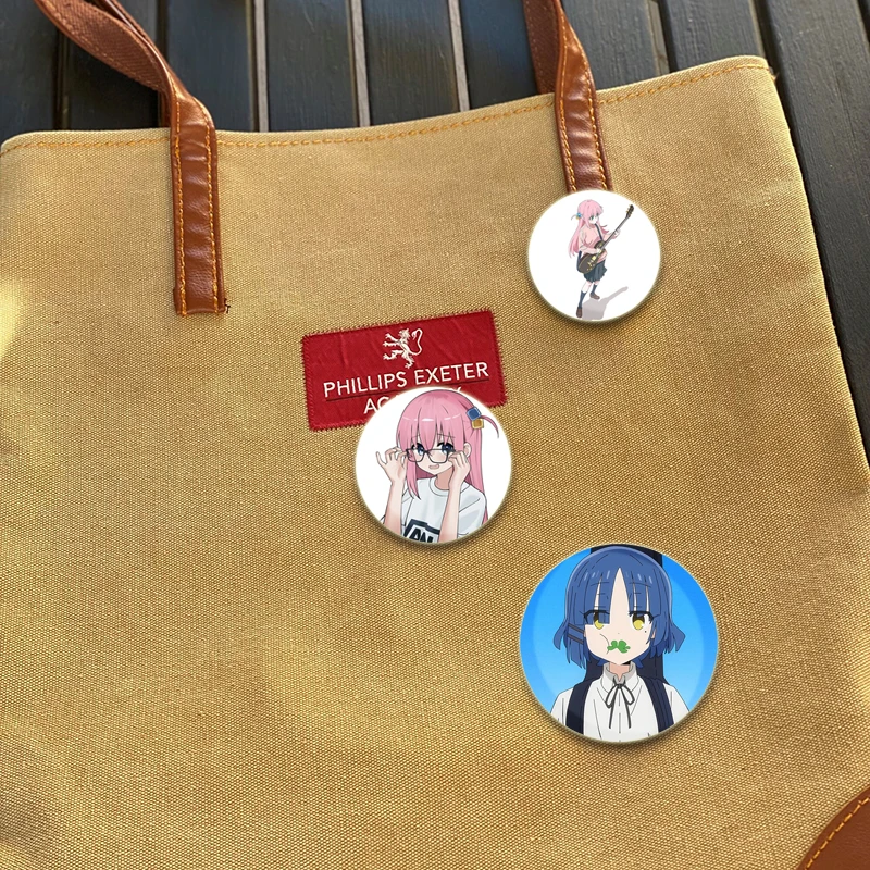 Anime Bocchi The Rock Tinplate lembut tombol pin kartun ikon bros pakaian dekorasi kreatif lencana Lapel pin perhiasan hadiah