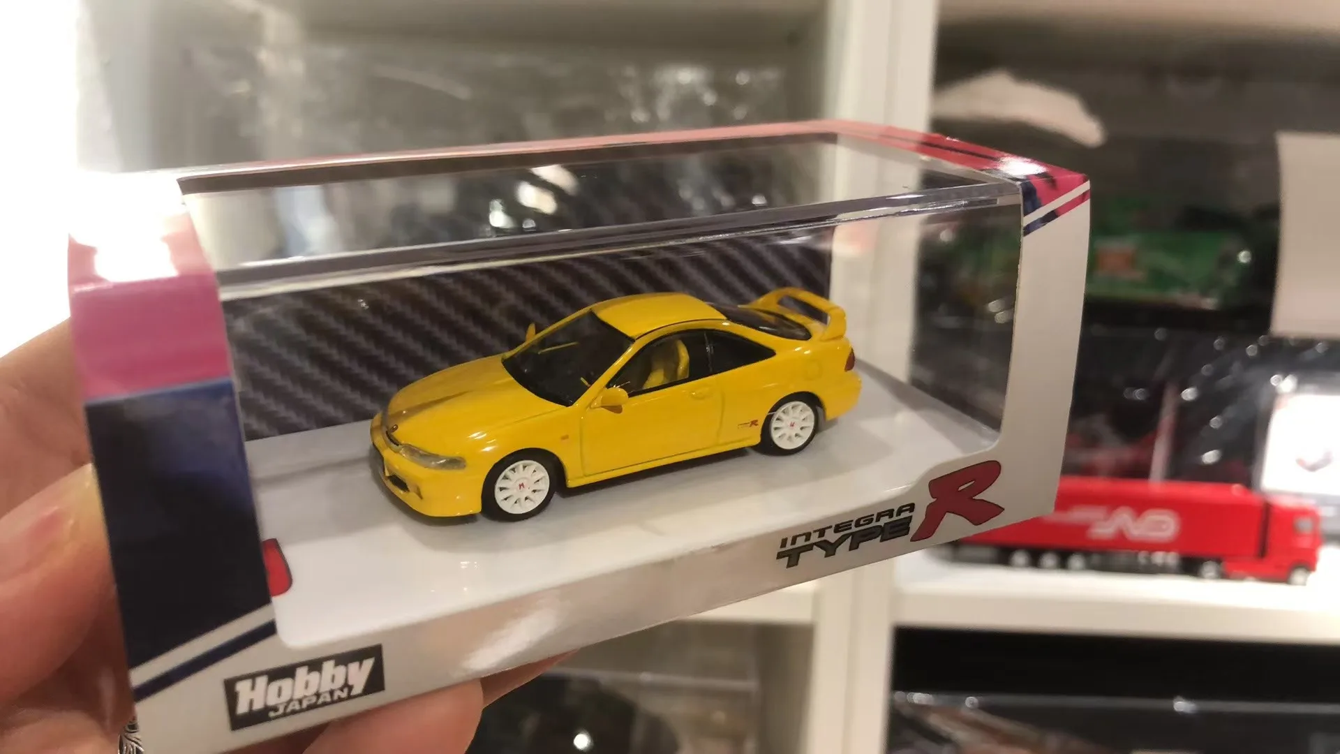 Hobby Japan 1/64 Integra Type R DC2 1998 Yellow Diecast Model Car Collection Limited Edition Hobby Toys