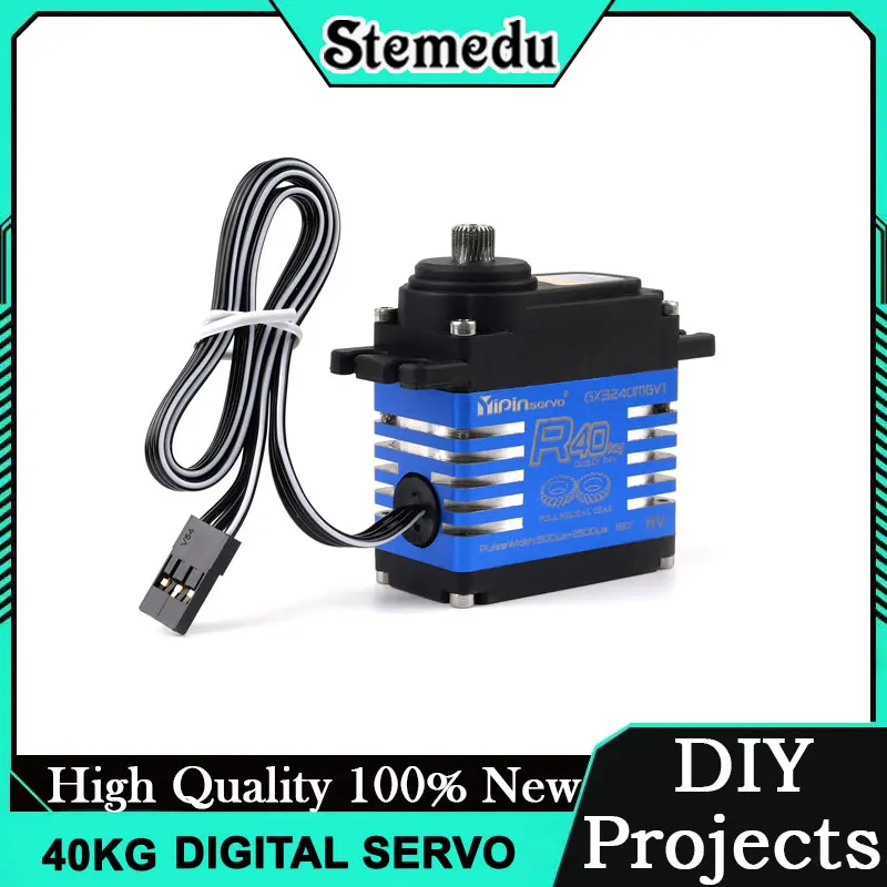 

Цифровой сервопривод R40 IP68, водонепроницаемый, 40 кг, с высоким крутящим моментом, цельностальной, с винтовой передачей, для радиоуправляемых моделей 1/8, 1/10, краулеров, автомобилей, лодок, роботов