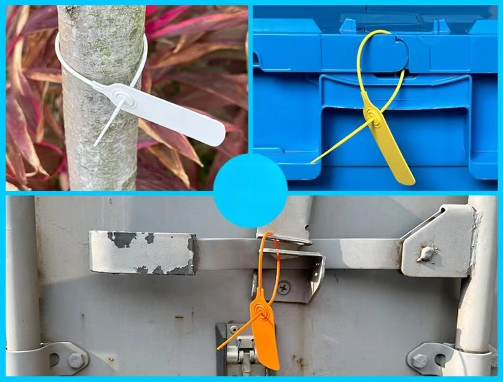 100pcs Anti-Tamper Shipping Package Seals, Self-Locking Disposable Security Tags With Serial Numbers for Clothes, Shoes, Bags