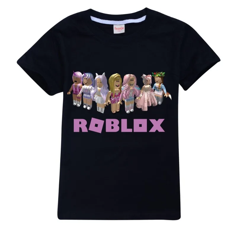 الصيف شعبية Roblox الطفل تي شيرت صبي فتاة طباعة الكرتون الترفيه قصيرة الأكمام قمم تي شيرت مضحك المتضخم الطفل القماش هدية