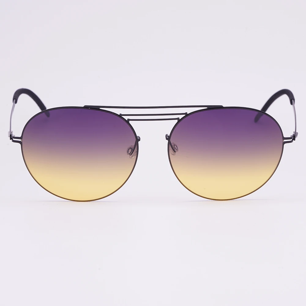 

Screwless Round Sunglasses Polarized Pilot UV400 Sun Glasses Frame Titanium Light Cozy Handmade Colorful Fashion Brand New 2026
