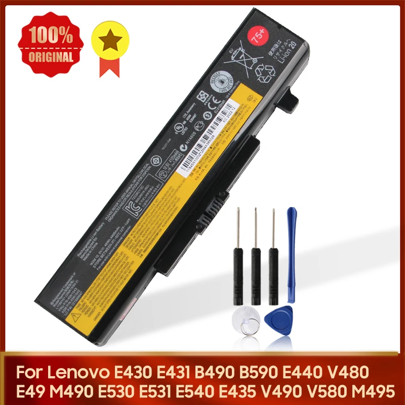 

Replacement Battery For Lenovo E430 E431 E435 E49 B490 B590 E440 M490 M495 E530 E531 E540 V480 V580 6cell New Batteries