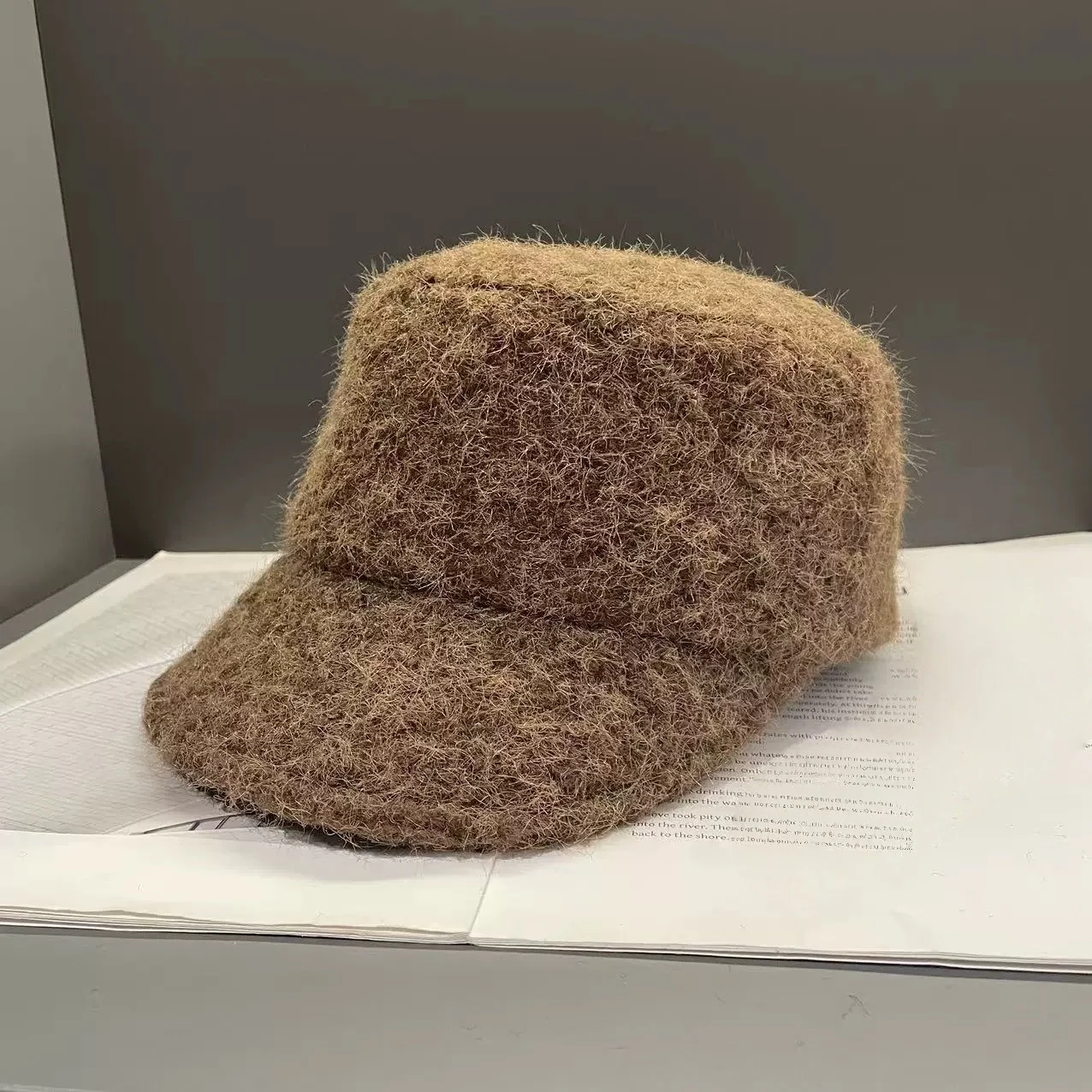New Autumn/Winter Collection: Japanese-style Plain Flat-Top Riding Cap – Unisex, Warm, Versatile and Casual