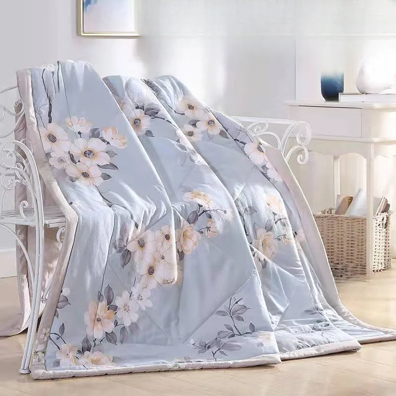 Couverture de couette rafraîchissante d'été en soie, couette de climatisation légère et fraîche, lavable en Machine, tendance