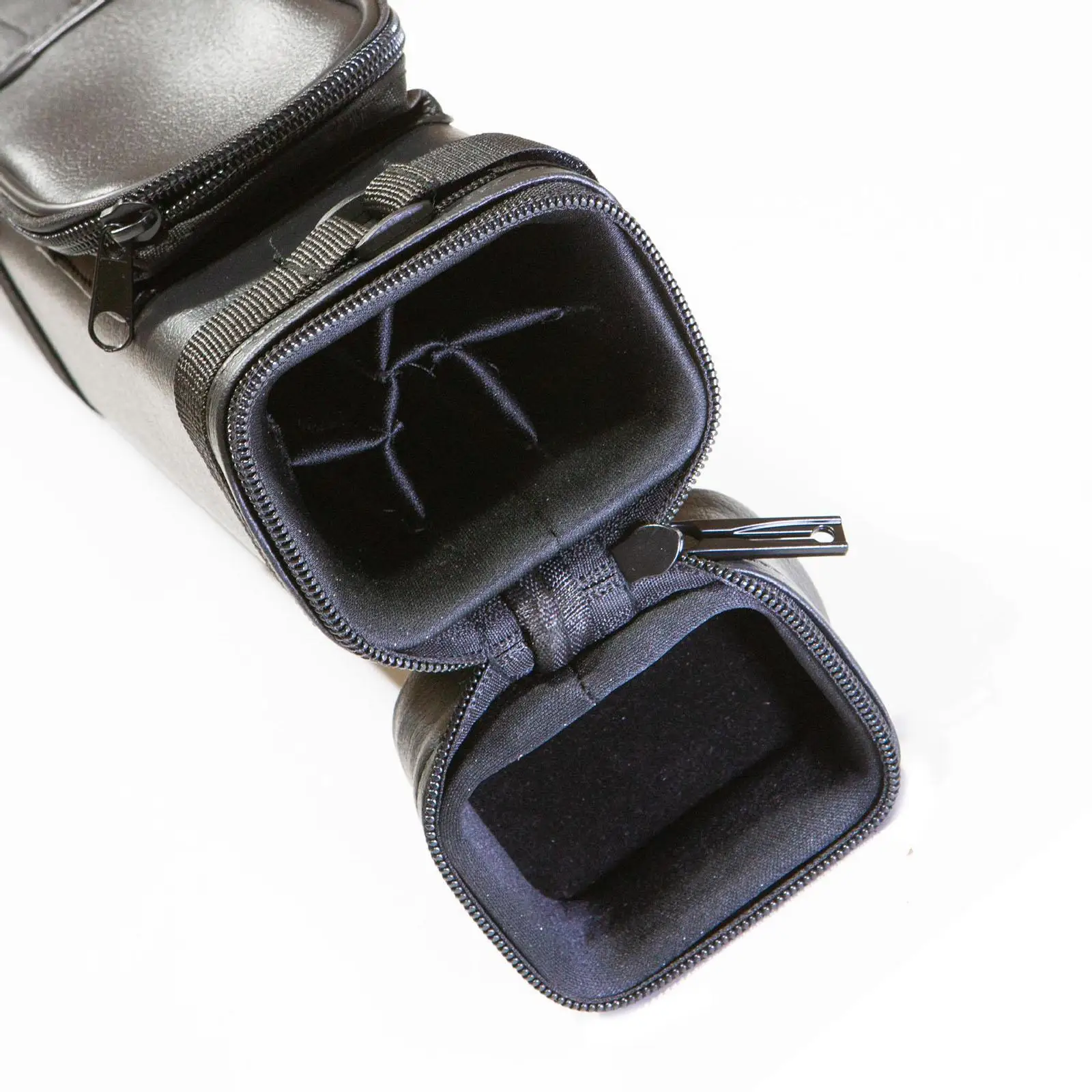 

Pool Cue Sticks Bag PU Leather 1/2 Cue Case Protector Carrying Bag Storage Pouch