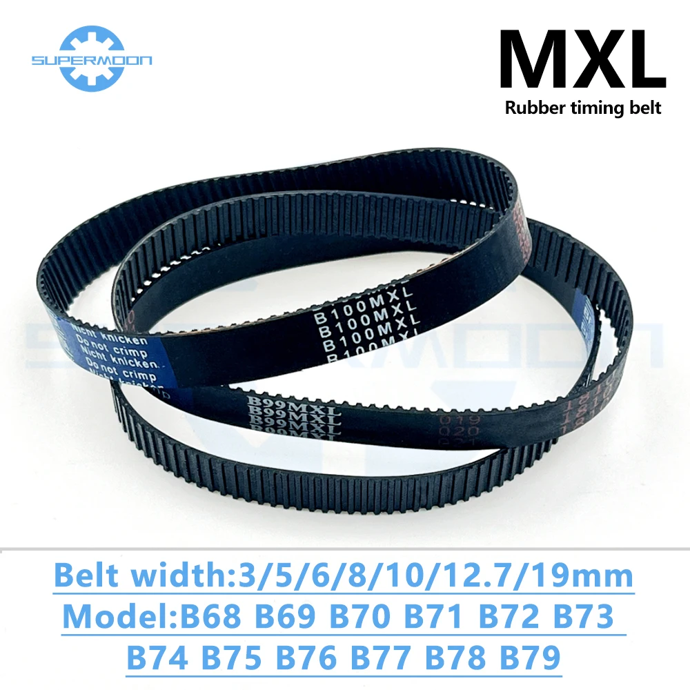

MXL Timing Belt Number Of Teeth B68 B69 B70 B71 B72 B73 B74 B75 B76 B77 B78 B79 Width 3-19mm Toothed Drive Belt 3D printer parts