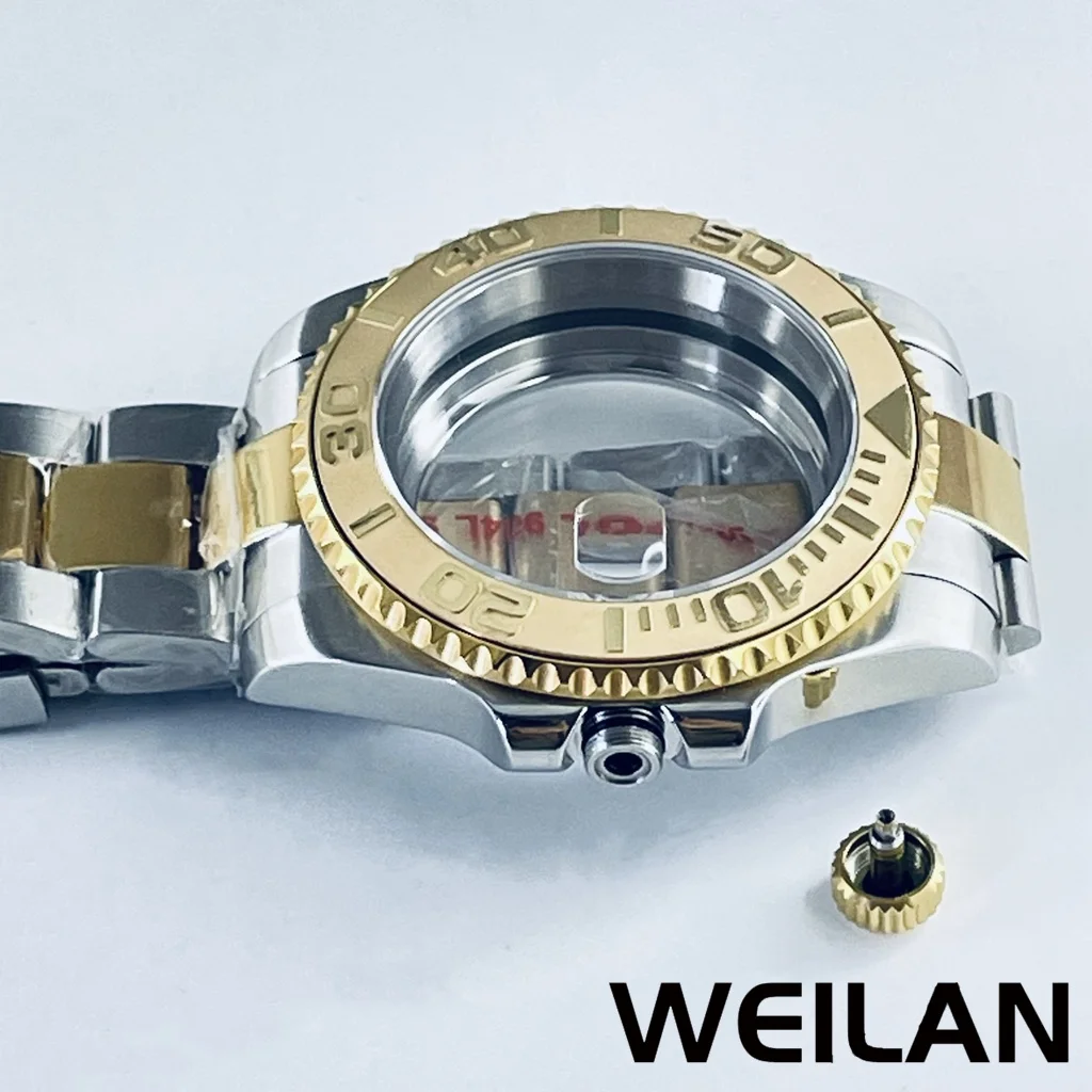 40MM NH34 NH35 NH36 NH38 NH39 NH70 ETA2824 PT5000 Movement SilverGold Watch GMT SUB Case Ceramic Bezel Sapphire image 4