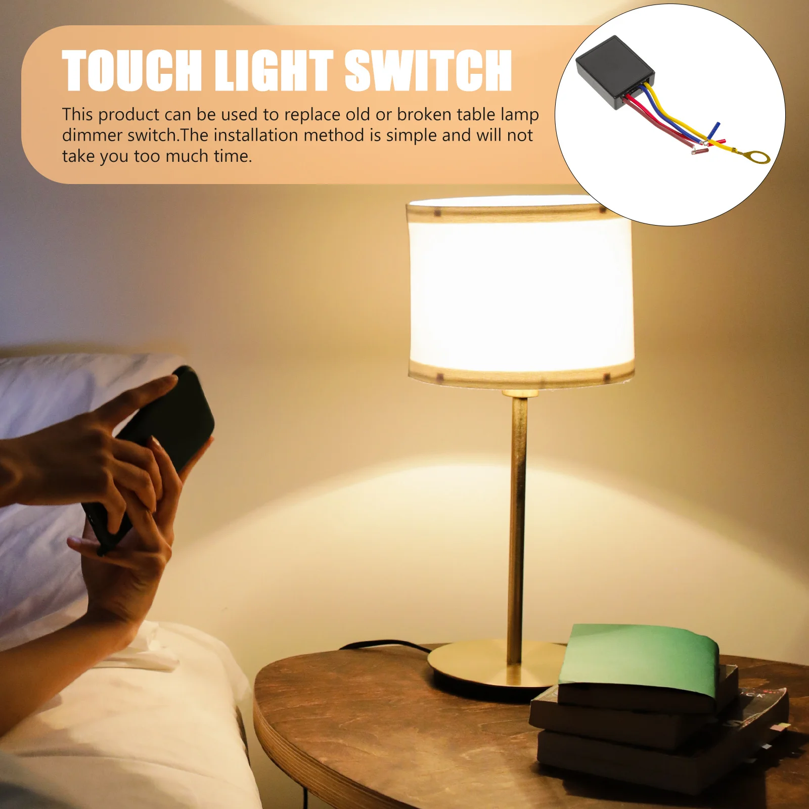 

Touch Induction Switch ABS Low Voltage Table Lamp Replacement Light Control Module Table Lamp Module Control