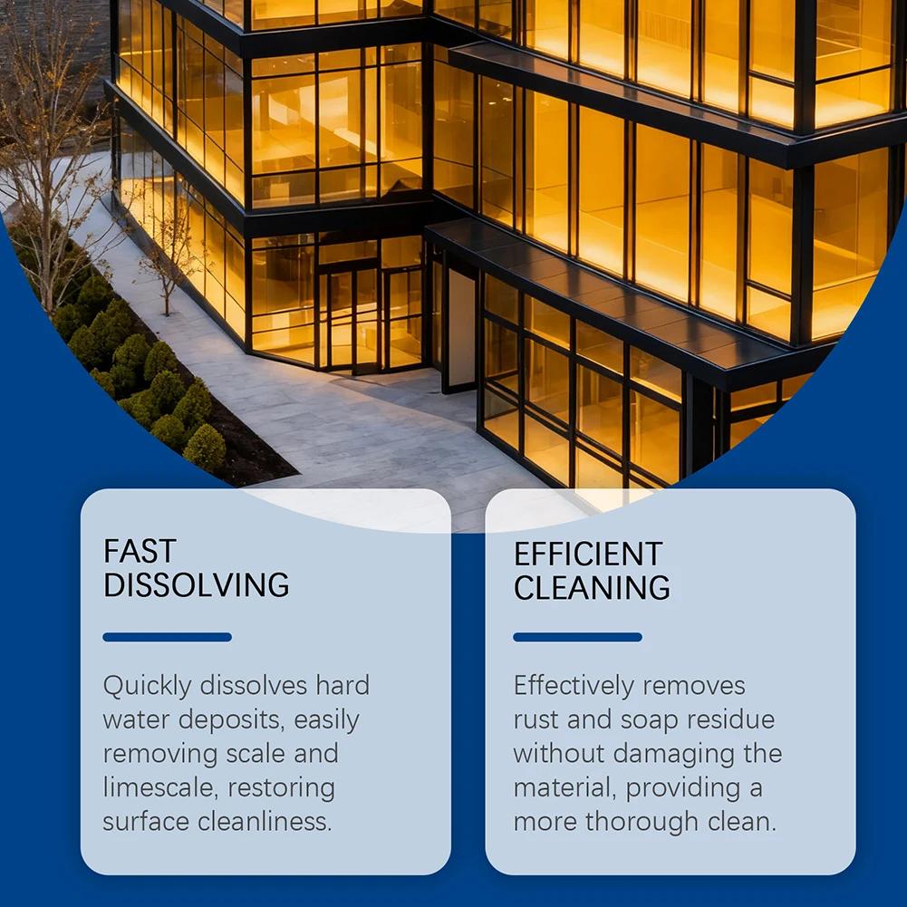 Hard Water Stain Remover Restores Original-luster, Prevents Future Buildup. Gleaming Fixtures