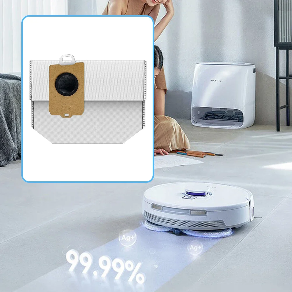 Vacuum Dust Bags for Narwal Freo Z Ultra for Narwal J5X Sweeping Robot Vacuum Attachments Dust Bags Accessories Spare Parts