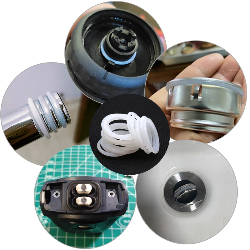 10/50 قطعة الأبيض سيليكون VMQ يا خاتم طوقا CS 4.0 مللي متر OD12 ~ 150 مللي متر الغذاء الصف جيد ختم طباخ غسالة سيليكون سدادة مطاطية جوانات #6