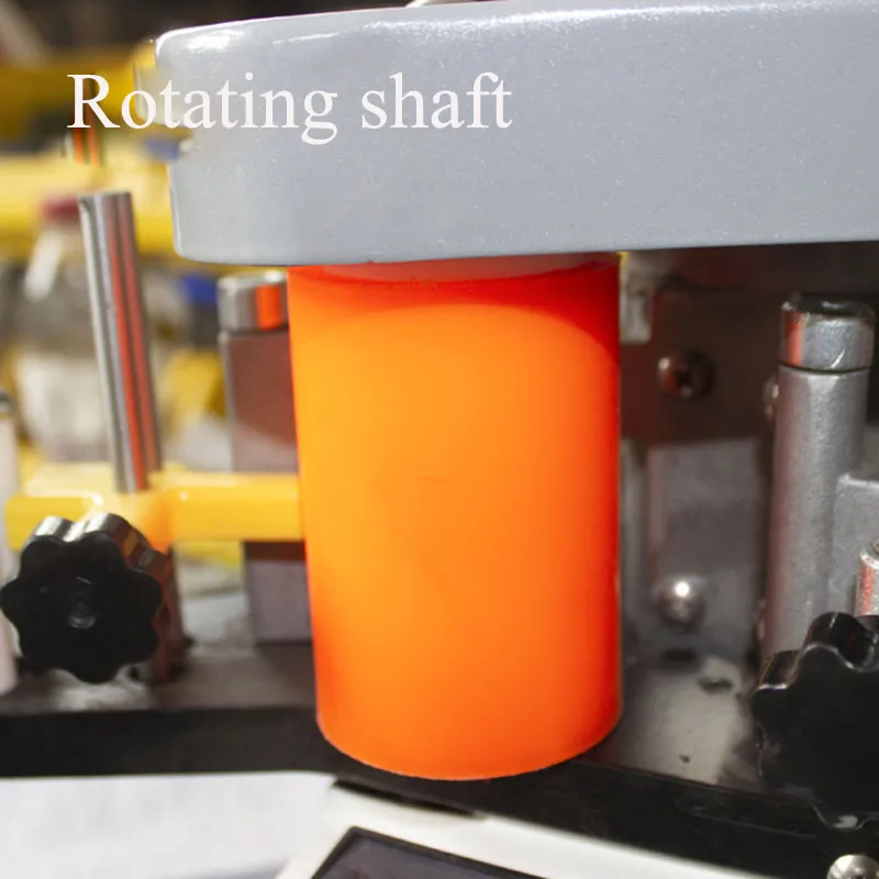 Edge Banding Machine Portable Woodworking PVC Double Sides Gluing Edge Bander 220V 1200W Intelligent Temperature Control