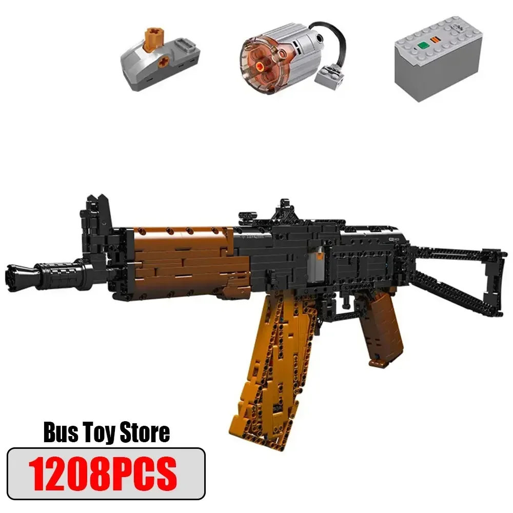 MOULD KING Thomson Submachinegun Building Blocks Set Ww2 Military Army Weapon Gun for Adults Toys Christmas Gift