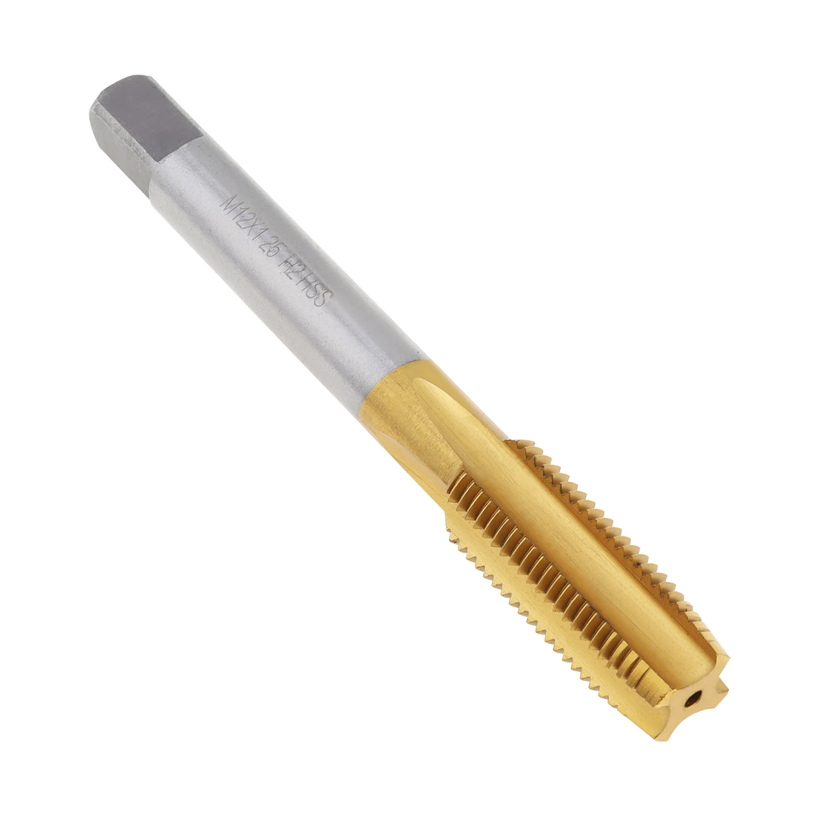 

Metric M12 HSS Ti-Coated Straight Flute Thread Tap Right Hand Titanium Coated Screw Thread Machine Tap Drill Bits