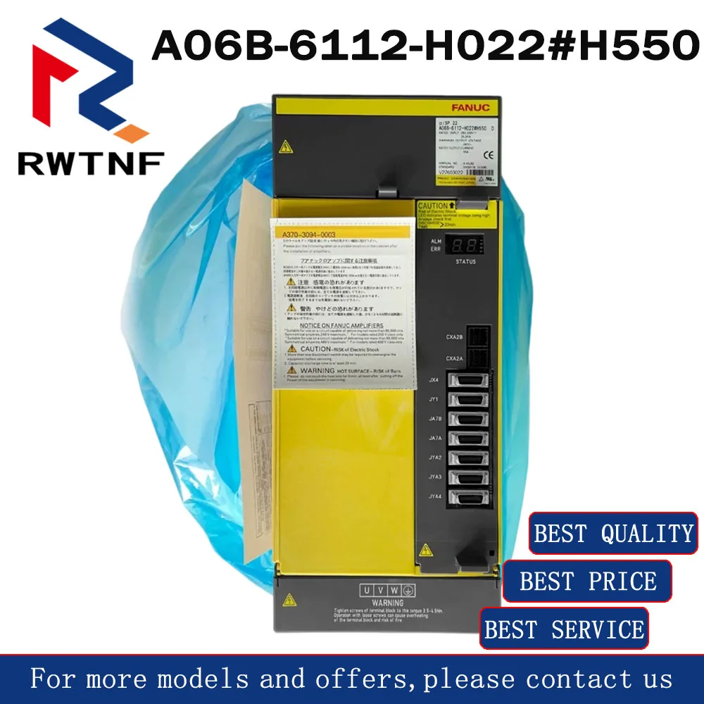 Brand New Genuine A06B-6112-H022#H550 FANUC Servo drive amplifier,100% original warehouse stock