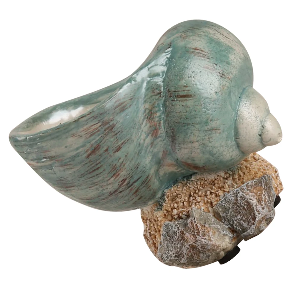

Realistic Shell Statue Conch Ornament Home Decor Ocean Table Coastal Planters Seashell Display Marine Accent DIY Craft Resin