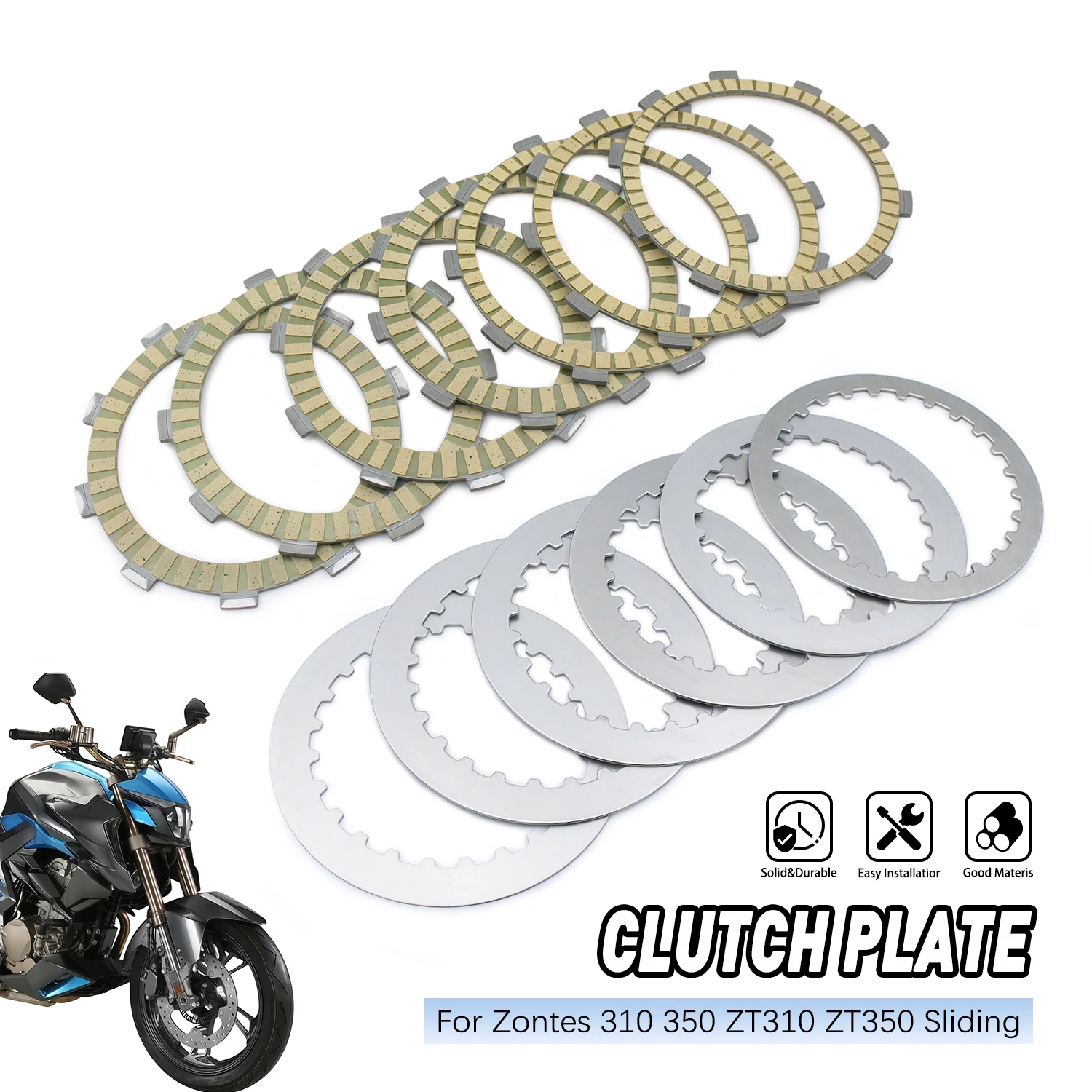 

Friction Clutch Plates Set Motorcycle Cylinder Head Engine Parts For Zontes ZT 310 350 ZT310 ZT350 Sliding