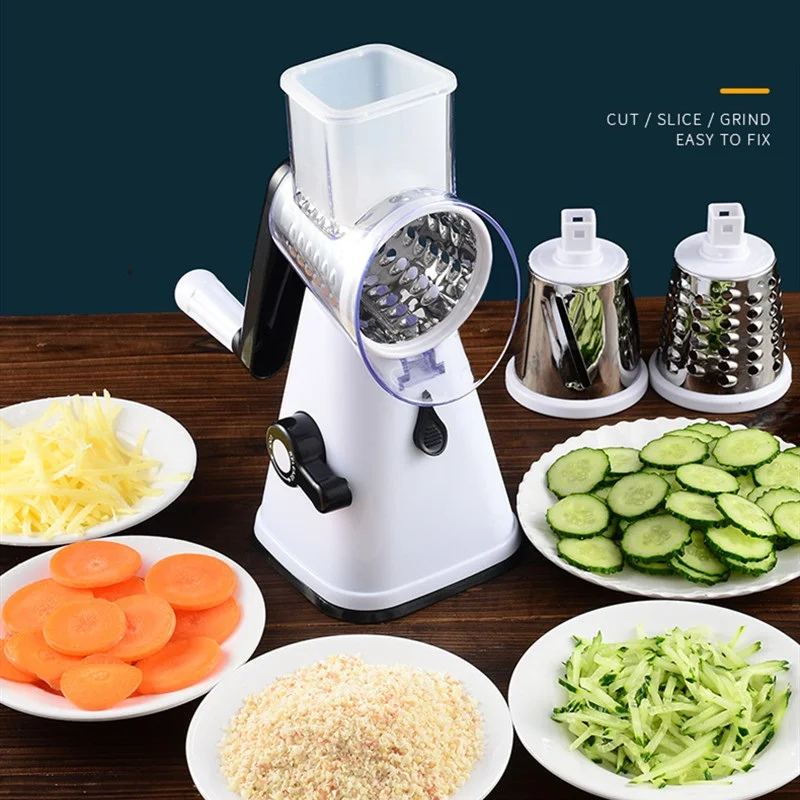 2026 Mandolin Vegetable Cutter with 3 Blades: Carrot Grater, Vegetable Slicer for Kitchen Salad Prep