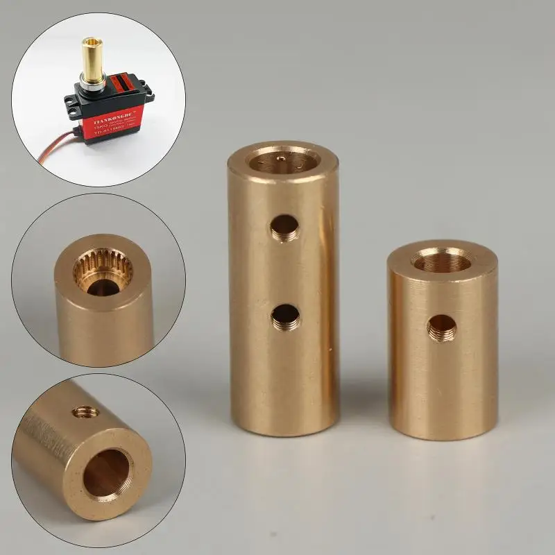 5MM 6MM 25T Servo Coupler Shaft Adapter Extension Column Connector for RC Robot DIY Car Models High Precision Support