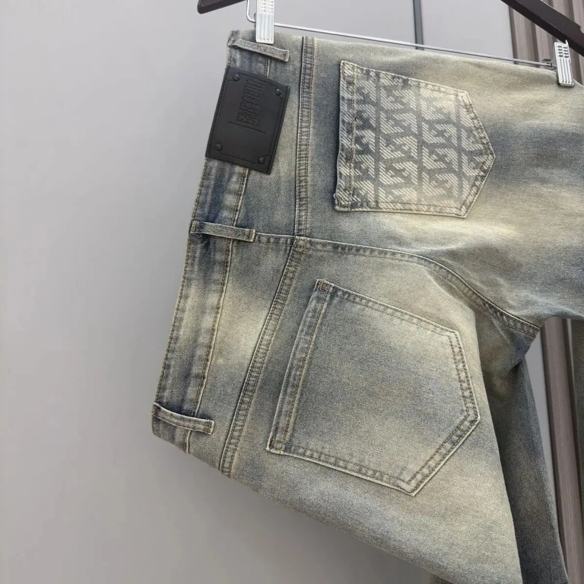 Clothing for Men Brands Luxury Spring and Summer Jane High-end Brand Craft Washing Goods Elastic Slim Pants tapered Foot Jeans