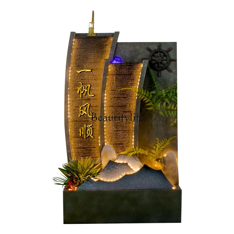 

FG26Water curtain wall, running water screen partition circulating water ecological fish tank landscaping ornament