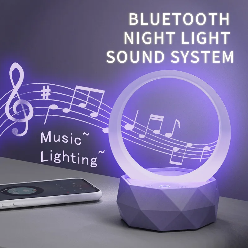 

Bluetooth speaker, night light, USB charging, home smart creative, colorful subwoofer, Bluetooth speaker