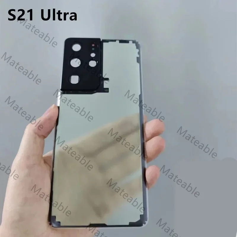 G998 G996 G988 Housing For Samsung Galaxy S21 Ultra S20 Plus Transparent Battery Back Cover Repair Door Rear Case + Camera Lens