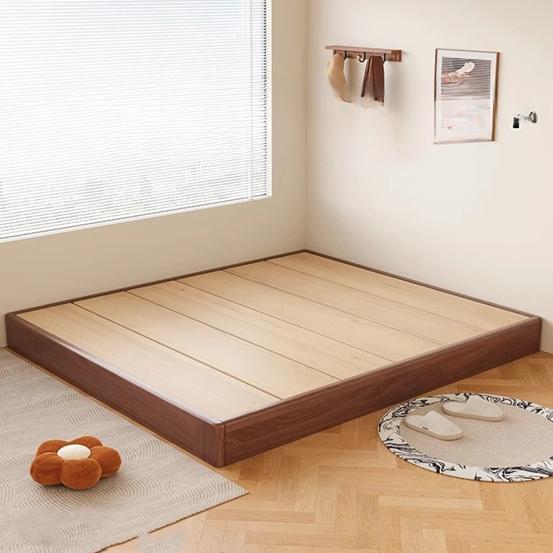Estilo minimalista cama mortise espiga estrutura estilo nórdico cama de casal design luxo letto matrimoniale móveis do quarto