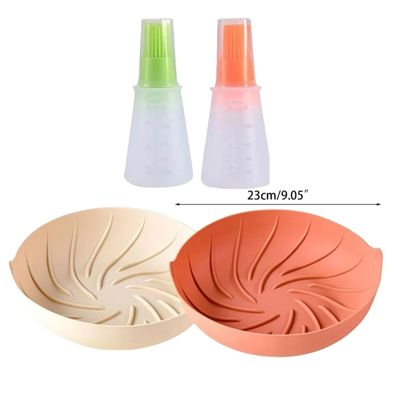 M2EE سلة المقلاة الهوائية فرشاة زيت السيليكون ملحقات المقلاة الهوائية مادة السيليكون