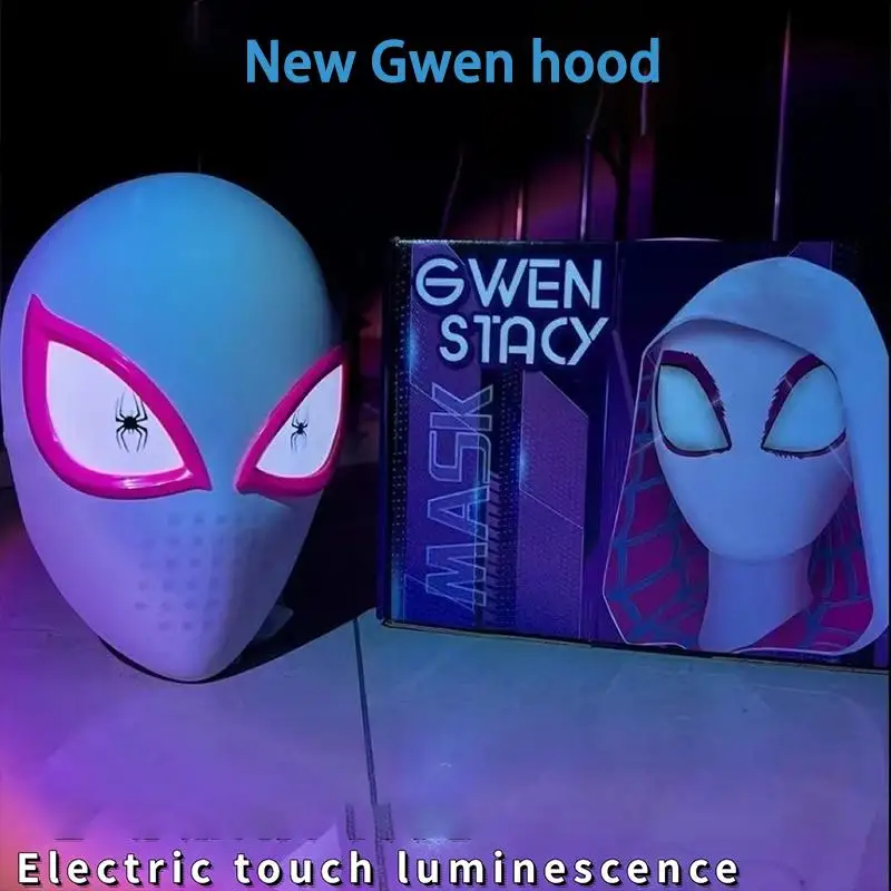 الكهربائية الرجل العنكبوت القبعات وامض الكهربائية حلقة التحكم العين متوهجة قناع غير عادي تأثيري متعة عيد ميلاد هدية الكريسماس