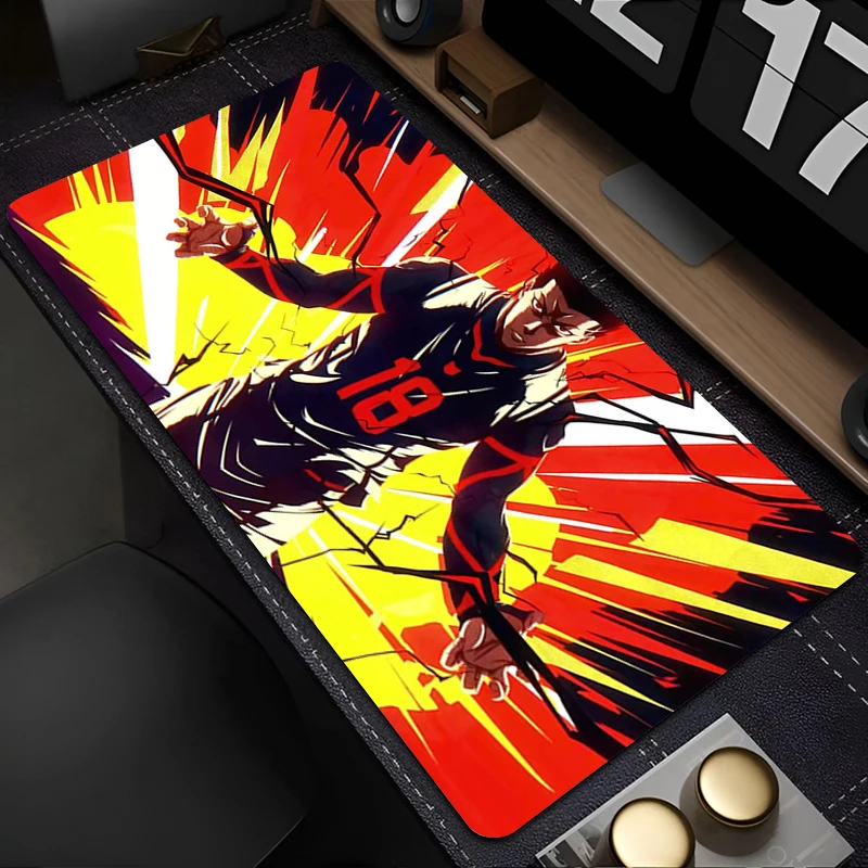 

Mouse Pad PC Accessories HD Keyboard Pad Office Desk Mat Anime Mousepad Natural Rubber Anti Slip B-blue Lock Gaming Extended Pad