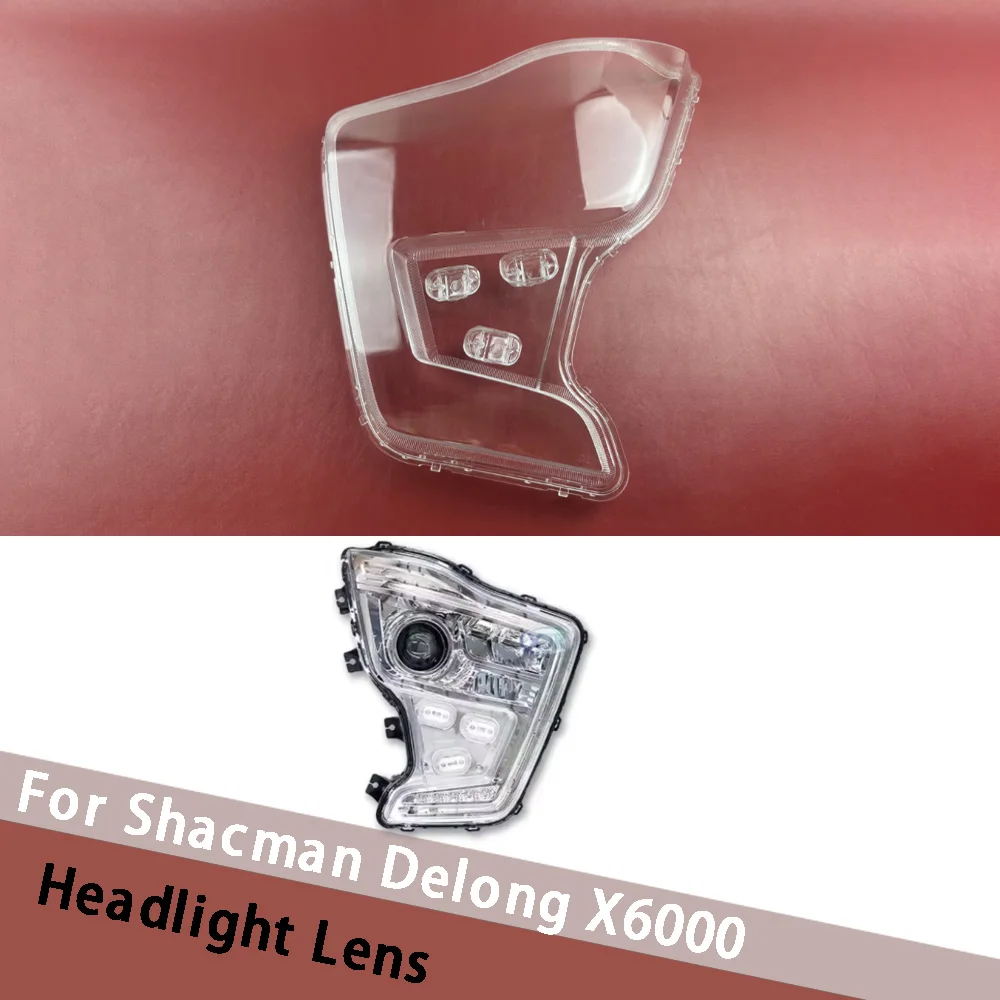 

For Shacman Delong X6000 Front Lampshade Lamp Shell Headlamp Cover Headlight Shade Plexiglass Replace Original Lens Housing