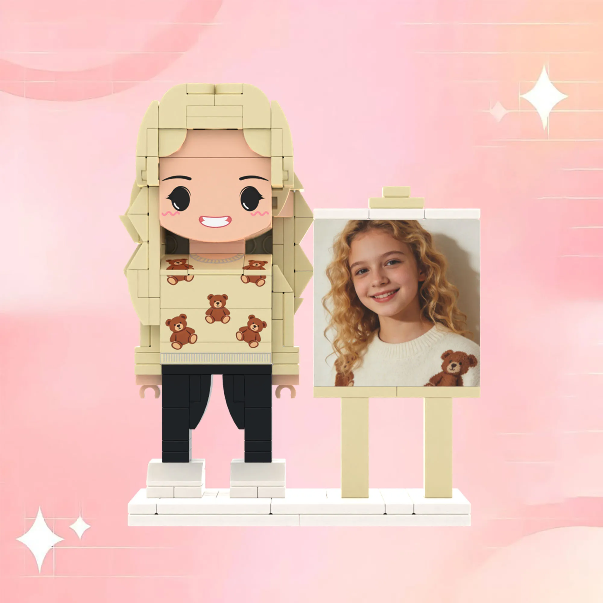 

My Custom Brickfigures Custom Person Figure With Granules Photo Small Particle Building Blocks Model Personalized Customization