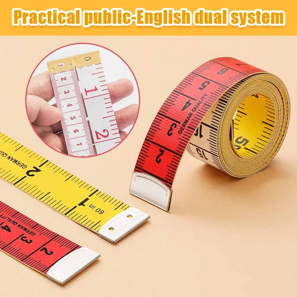 

1.5m Body Measuring Tape Ruler Sewing Tailor Tape Mini Seamstress Measure Soft Flat Centimeter Tape Measure For Sewing Meter