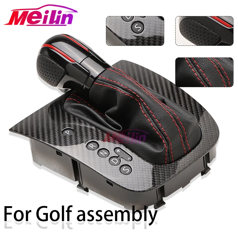 

For Original Carbon DSG Gear Shift Knob For VW Golf 6 GTI MK6/Jetta/Passat GLI - Upgrade Shift Lever HandballWithDustCover