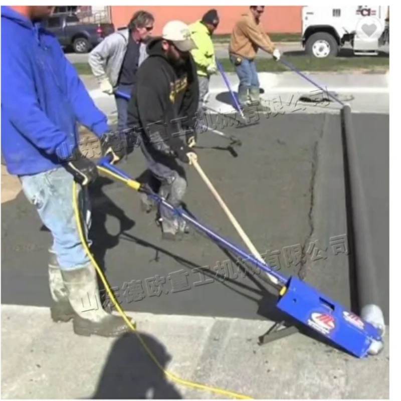 

Small stepless speed-adjustable paver, portable slope protection paver, electric river bank concrete leveling machine