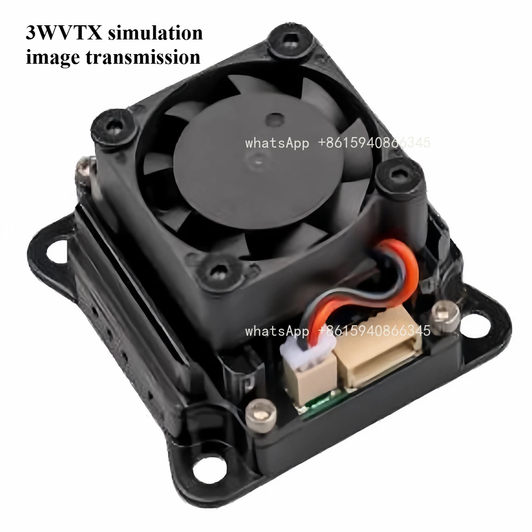 High power 3W analog image transmission VTX 5.8G FPV traverser accessories with cooling fan