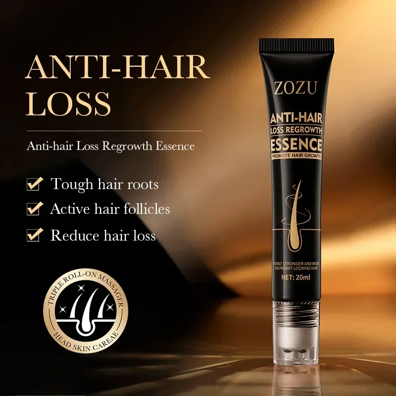 Hair Growth Essential Loss Regrowth Treatment Strengthens Hair Nourishes Scalp Light Weight Non Greasy Improve Scalp Circulation