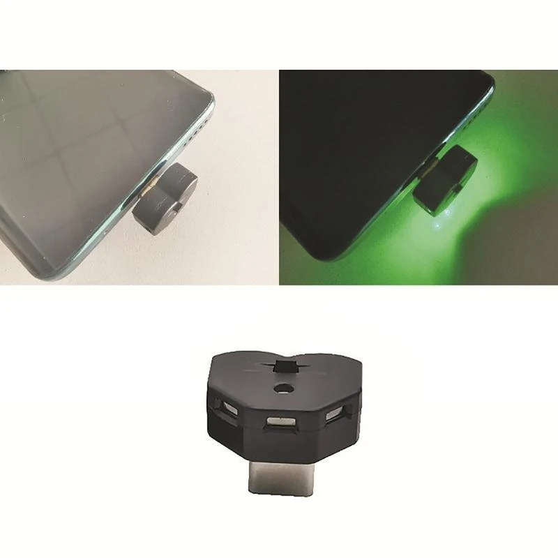 L4MD 5V 0.08W Typec Light USB C LED 램프 조절 가능한 8 컬러 타이프 나이트 램프