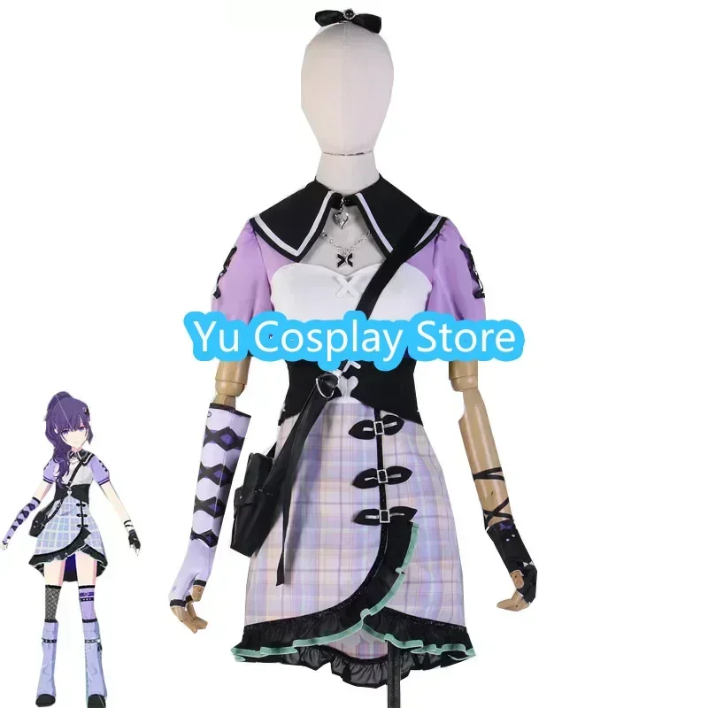 

Game Project Sekai Colorful Stage 25 Hour Asahina Mafuyu Cosplay Costumes Women Pink Dress Anime Clothing Uniforms Custom Made