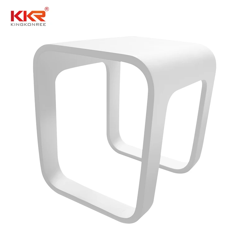 Customized Modern Design Shower Bath Stool Acrylic Shower Bench Bathroom Stool image 4