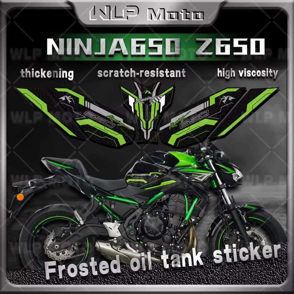 

Frosted Motorcycle Accessories Sticker Kit Thick Frosted Fuel Tank Pad Protector Anti slip For NINJA 650 ninja 650 z650 Z 650
