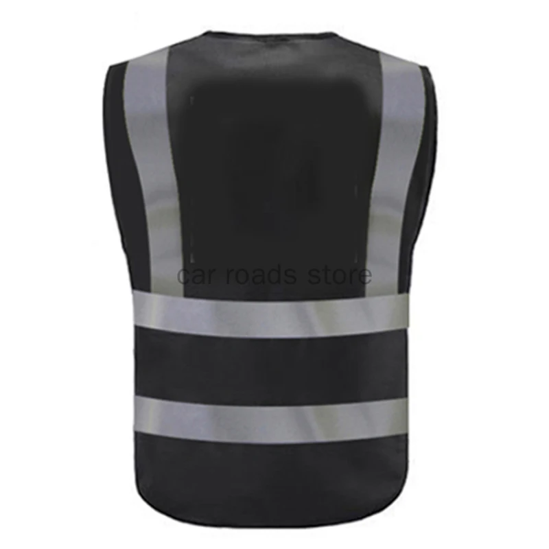 Outdoor Safety Cycling Wear Custom Your Text Logo High Visibility Security Reflective Vest Personalized Construction Traffic