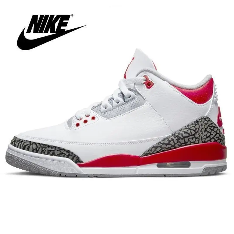 

2024 Nike-Air Jordan Retro 3 One AJ3 Cardinal Red Medellin Sunset Cardinal Red спортивные кроссовки Баскетбольная обувь