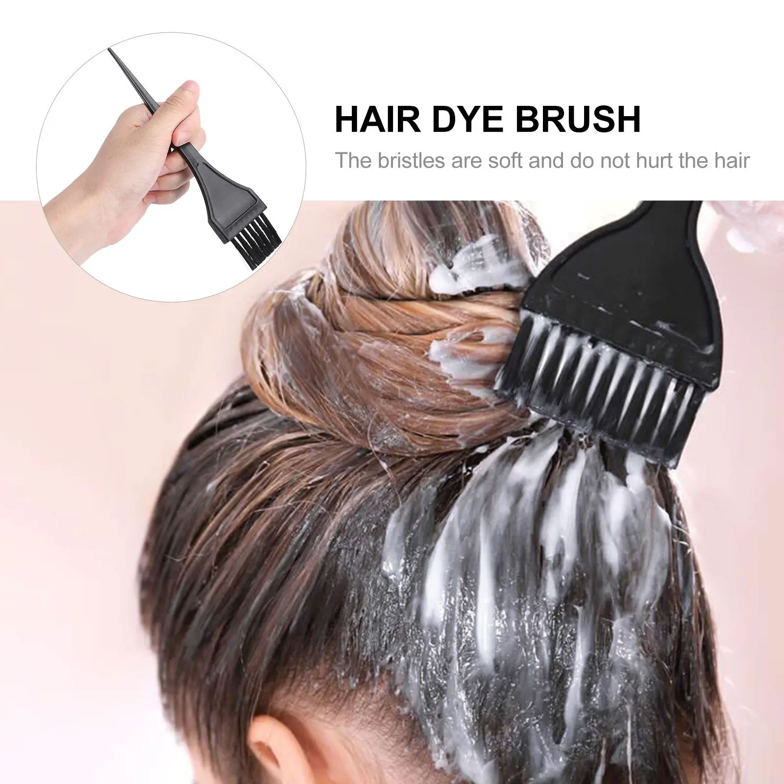 Hair Coloring Kit 10 Piece Highlighting Boards and Bristle Brushes for Salon Home Scalp Protection