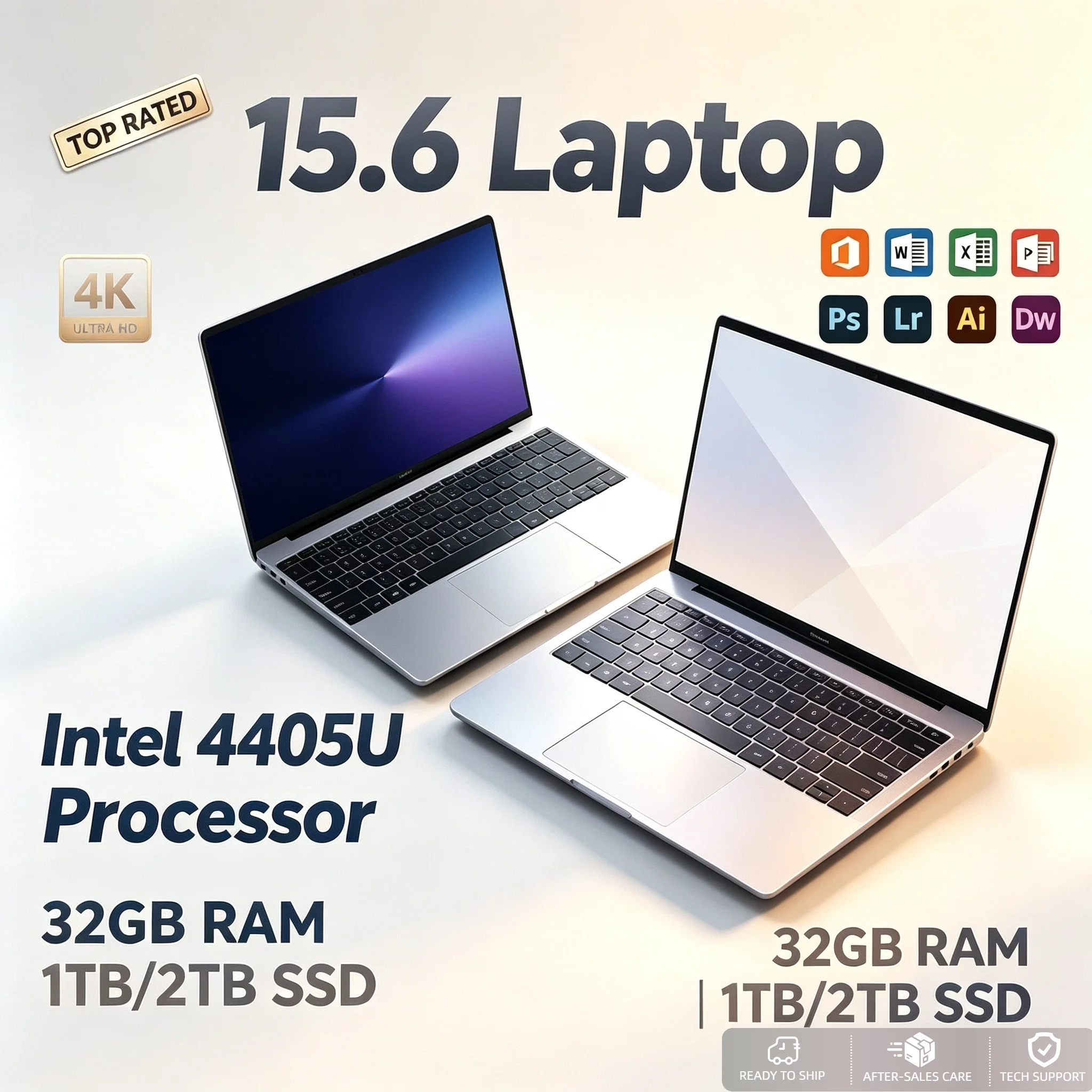 Pentium 4405U Intel 15.6 Inch Ultra Slim Notebook 16GB RAM 2TB SSD Gamer Laptop 1920x1080 Office Study Gaming PC Pro Max