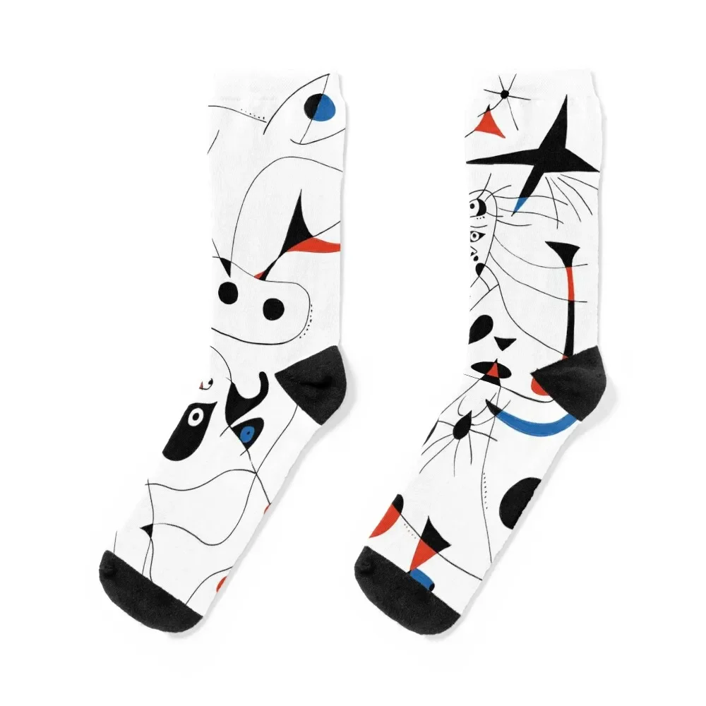 

Joan Mirò #5 Socks winter hockey new year Socks Men's Women's