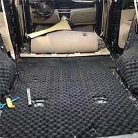 New 80*25cm Car Sound Deadening Studio Acoustic Absorption Deadener Foam Heatproof Soundproof Noise Insulation Cotton